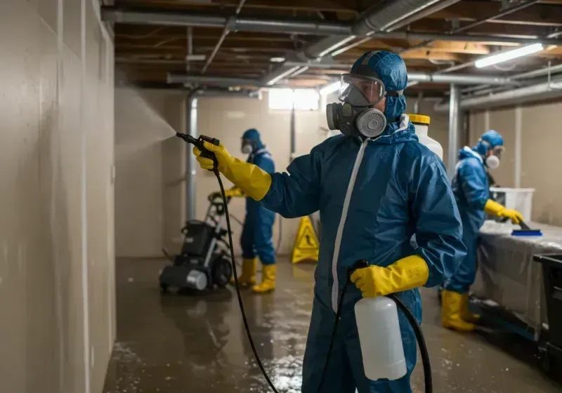 Basement Sanitization and Antimicrobial Treatment process in Walton, IN